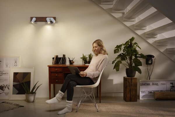 LEDVANCE LED nástěnné a stropní bodové svítidlo Mercury GU10 bílé 3x3.4W 927 DIM 4058075833593