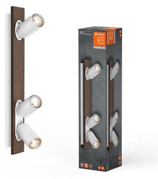 LEDVANCE LED nástěnné a stropní bodové svítidlo Mercury GU10 bílé 3x3.4W 927 DIM 4058075833593