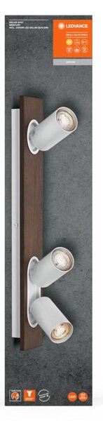 LEDVANCE LED nástěnné a stropní bodové svítidlo Mercury GU10 bílé 3x3.4W 927 DIM 4058075833593