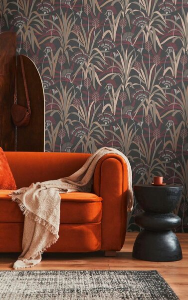A.S. Création | Vliesová tapeta na zeď French Affair 39936-4 | 0,53 x 10,05 m | černá, šedá, měděná, vínová, bílá