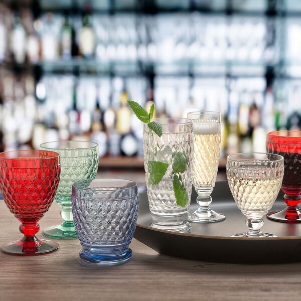 Villeroy&Boch Boston coloured Weissweinglas red 83 mm, 125 ml