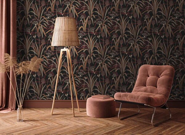 A.S. Création | Vliesová tapeta na zeď French Affair 39936-4 | 0,53 x 10,05 m | černá, šedá, měděná, vínová, bílá