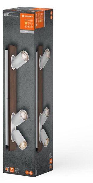 LEDVANCE LED nástěnné a stropní bodové svítidlo Mercury GU10 bílé 3x3.4W 927 DIM 4058075833593