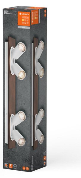 LEDVANCE LED nástěnné a stropní bodové svítidlo Mercury GU10 bílé 4x3.4W 927 DIM 4058075833616