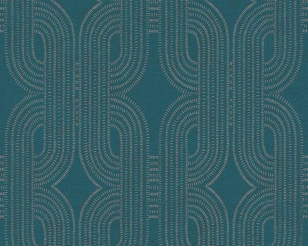 A.S. Création | Vliesová tapeta na zeď French Affair 39937-3 | 0,53 x 10,05 m | vining ivy, metalická