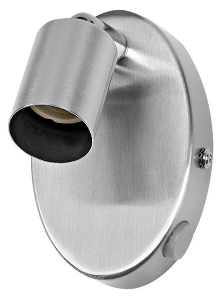 Bodové svítidlo LED Cylinder, 1x GU10, Kartáčovaný nikl
