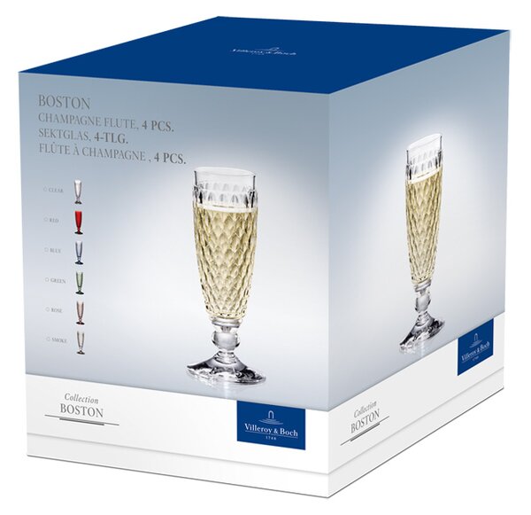 Villeroy&Boch Boston coloured Sektglas red 70 mm, 120 ml