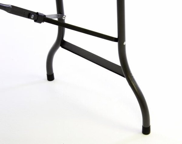 Skládací zahradní stůl v ratanovém designu, 180x75 cm, hnědý