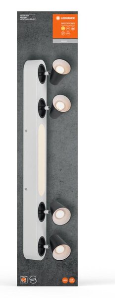 LEDVANCE LED nástěnné a stropní bodové svítidlo Neptune CLICK-SELECT bílé 4 spoty 4058075828360