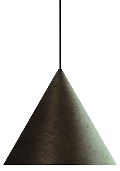 Il Fanale 286.03.FF Cone, závěsné kovové svítidlo v antické úpravě, 1xE27 max 15W, prům. 35cm
