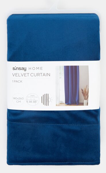 Sinsay - Sametový závěs na pásce - indigo