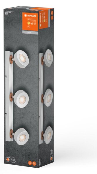 LEDVANCE LED nástěnné a stropní bodové svítidlo Pluto bílé 3 spoty 4058075827929
