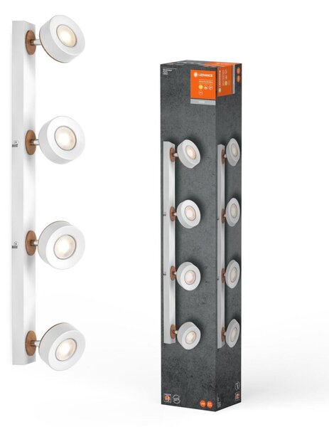 LEDVANCE LED nástěnné a stropní bodové svítidlo Pluto bílé 4 spoty 4058075827943