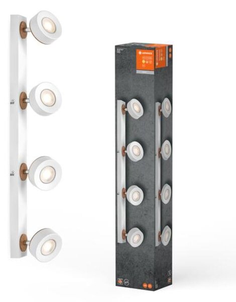 LEDVANCE LED nástěnné a stropní bodové svítidlo Pluto bílé 4 spoty 4058075827943
