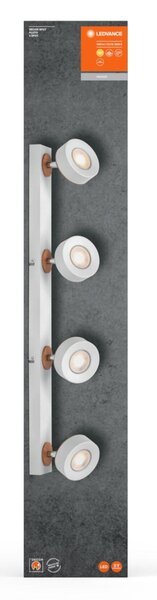 LEDVANCE LED nástěnné a stropní bodové svítidlo Pluto bílé 4 spoty 4058075827943