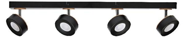 LEDVANCE LED nástěnné a stropní bodové svítidlo Pluto černé 4 spoty 4058075833456