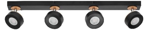 LEDVANCE LED nástěnné a stropní bodové svítidlo Pluto černé 4 spoty 4058075833456