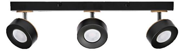 LEDVANCE LED nástěnné a stropní bodové svítidlo Pluto černé 3 spoty 4058075833432