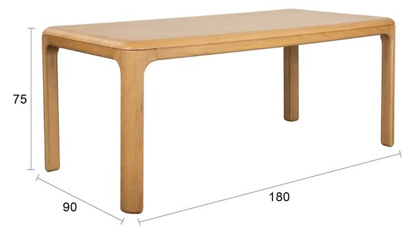 Zuiver Dubový jídelní stůl OEVER 180 x 90 cm