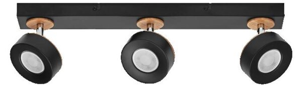 LEDVANCE LED nástěnné a stropní bodové svítidlo Pluto černé 3 spoty 4058075833432