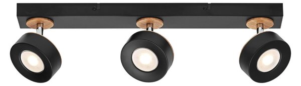 LEDVANCE LED nástěnné a stropní bodové svítidlo Pluto černé 3 spoty 4058075833432