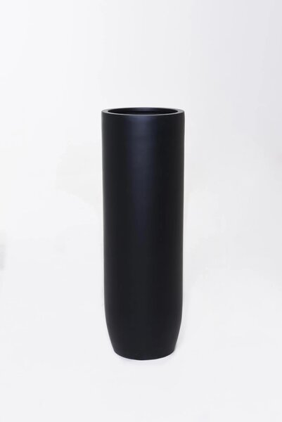 Květináč SOLERIO, sklolaminát, výška 100 cm, černá