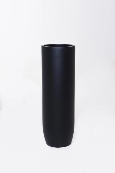 Květináč SOLERIO, sklolaminát, výška 100 cm, černá