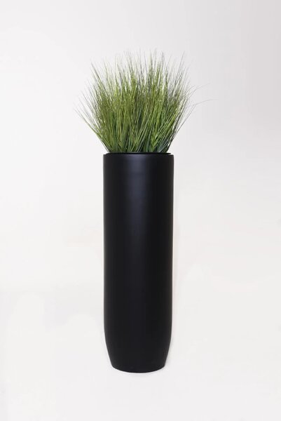 Květináč SOLERIO, sklolaminát, výška 100 cm, černá