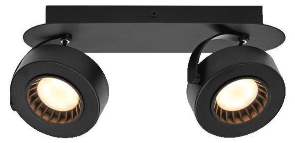 LEDVANCE LED nástěnné a stropní bodové svítidlo Venus černé 2 spoty 4058075833654