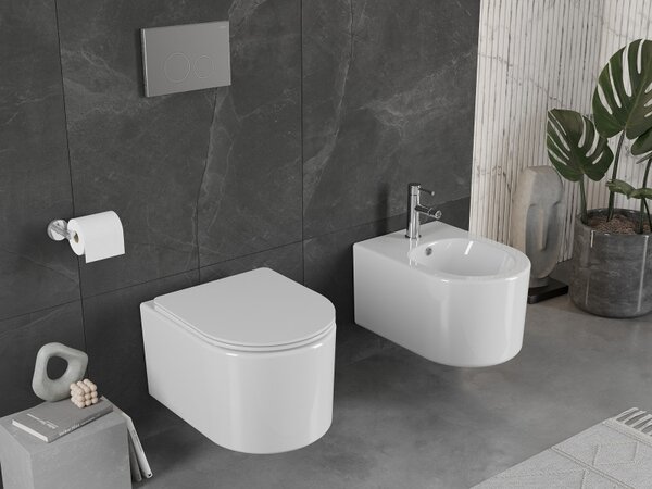 Mexen SOFIA Rimless závěsná wc mísa, 49 x 37 cm, bílá, 3354XX00
