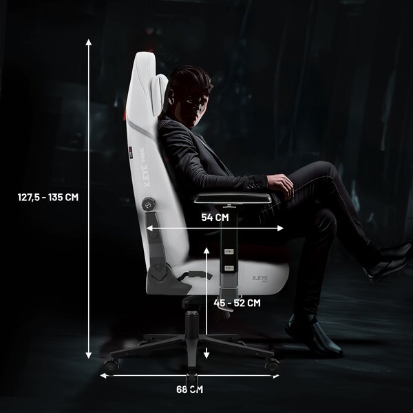 Bílé herní křeslo Diablo X.Eye Prime Ghosted White