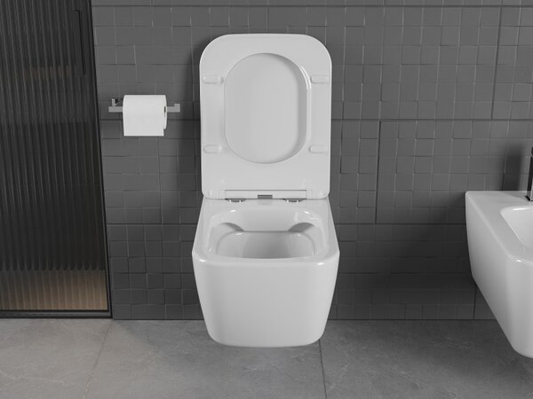 Mexen Stella WC mísa Rimless, bílý lesk - 3368XX00