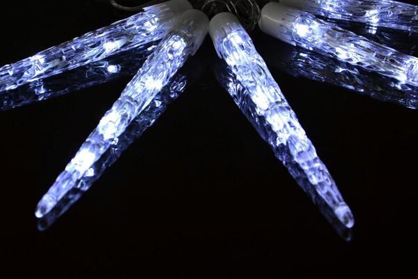 Vánoční LED osvětlení rampouchy 3,6 m, 40 LED, studená bílá