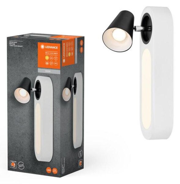 LEDVANCE LED nástěnné bodové svítidlo Neptune CLICK-SELECT bílé 1 spot 4058075828308