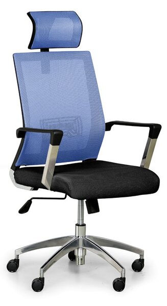 Kancelářské křeslo ELITE NET, modrá/černá