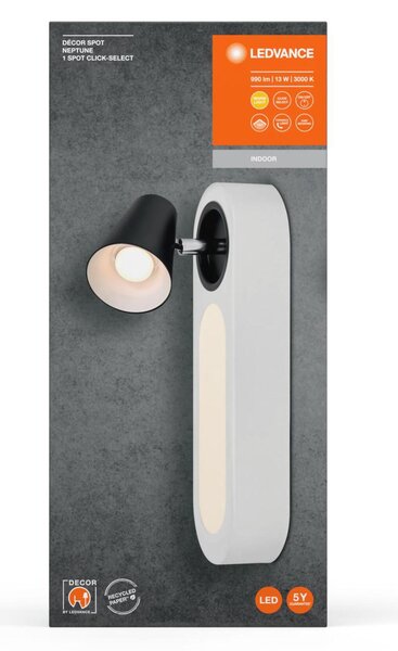 LEDVANCE LED nástěnné bodové svítidlo Neptune CLICK-SELECT bílé 1 spot 4058075828308