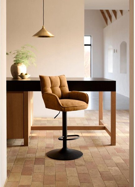 Oranžové barové židle s nastavitelnou výškou v sadě 2 ks Marilla – Unique Furniture