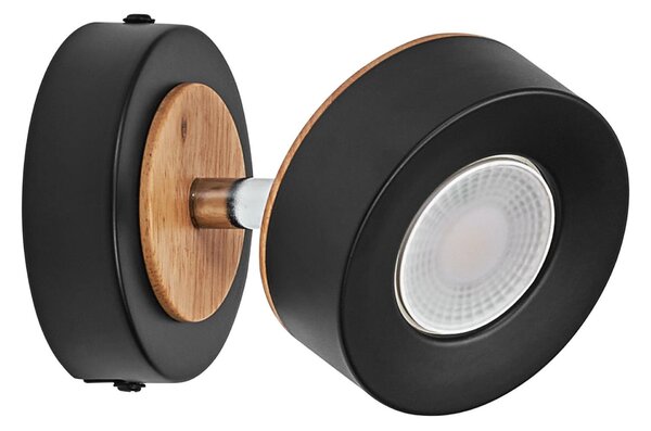 LEDVANCE LED nástěnné bodové svítidlo Pluto černé 1 spot 4058075833395