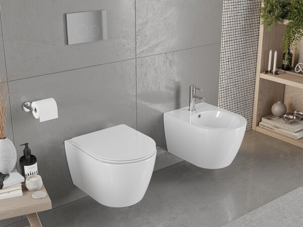 Mexen CARMEN, závěsný bidet, 49 x 37 cm, bílá, 35884900