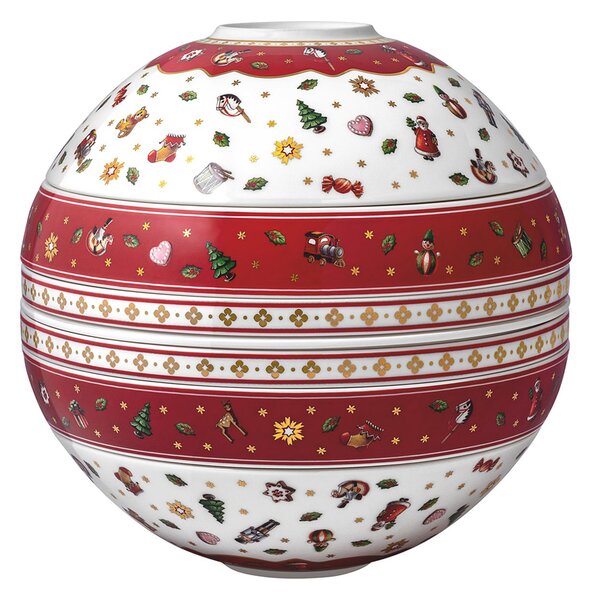 Villeroy&Boch Villeroy & Boch Toy´s Delight vánoční jídelní sada pro dva La Boule, 7 ks