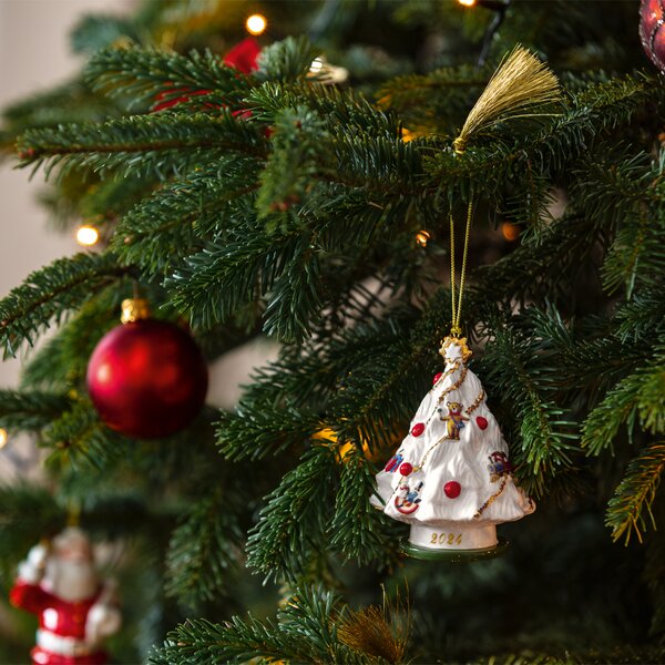 Villeroy&Boch porcelánová ozdoba Christmas Classics, vánoční stromeček, 9.8 cm