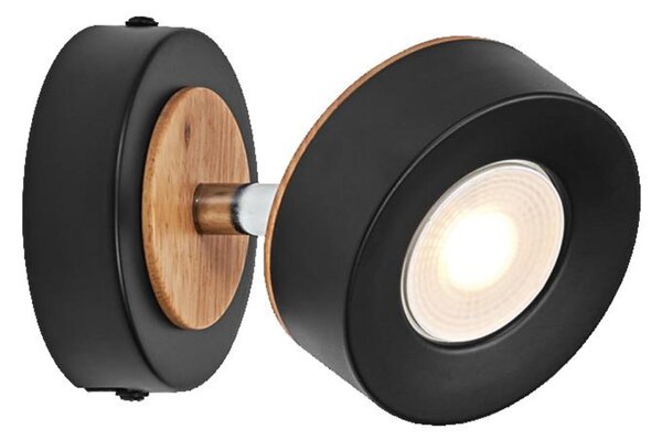 LEDVANCE LED nástěnné bodové svítidlo Pluto černé 1 spot 4058075833395