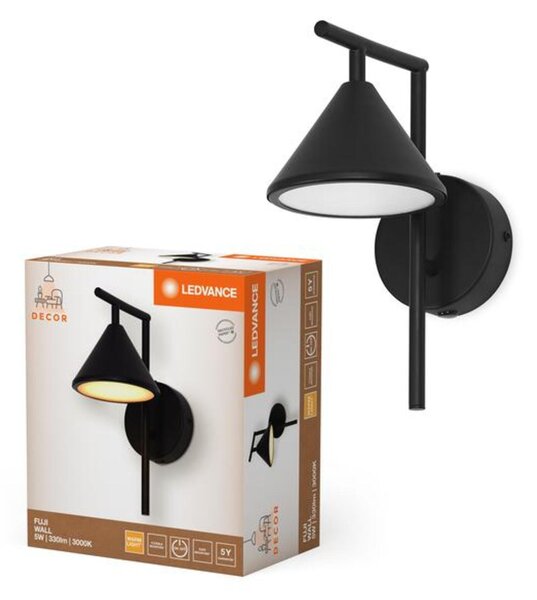 LEDVANCE LED nástěnné svítidlo Fuji 5W 930 černé 4058075841802