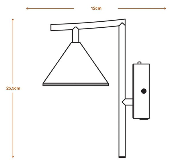 LEDVANCE LED nástěnné svítidlo Fuji 5W 930 černé 4058075841802