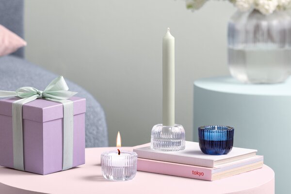 Villeroy&Boch skleněný svícen 2v1 Fleur, Ø 6,5 cm