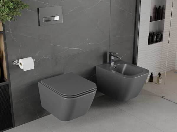 Mexen Madox, závěsný bidet 515x365x320 mm, světle šedá, 35155161