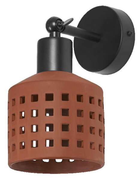 LEDVANCE nástěnné svítidlo Clay Windows 1xE27 hnědé 4058075840942