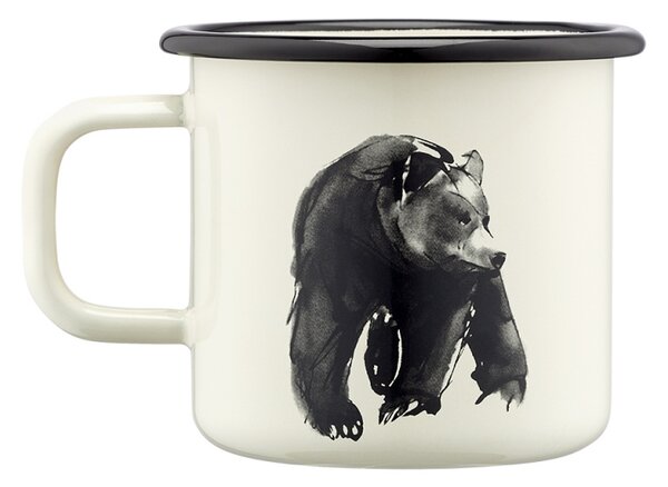 Muurla Hrnek Bear 0,37l, smalt / béžový