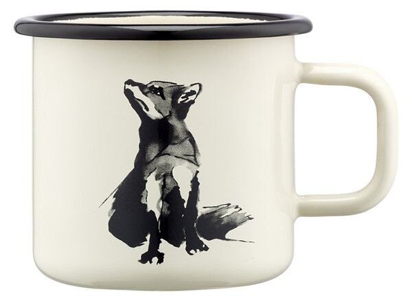 Muurla Hrnek Fox 0,37l, smalt / béžový