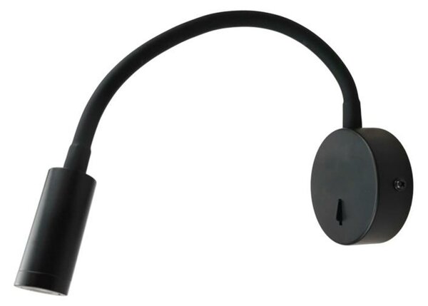 ACA Lighting nástěnné svítidlo LED 3W 3200K 190LM černá kov D8X36CM ALIS SF1501LEDB